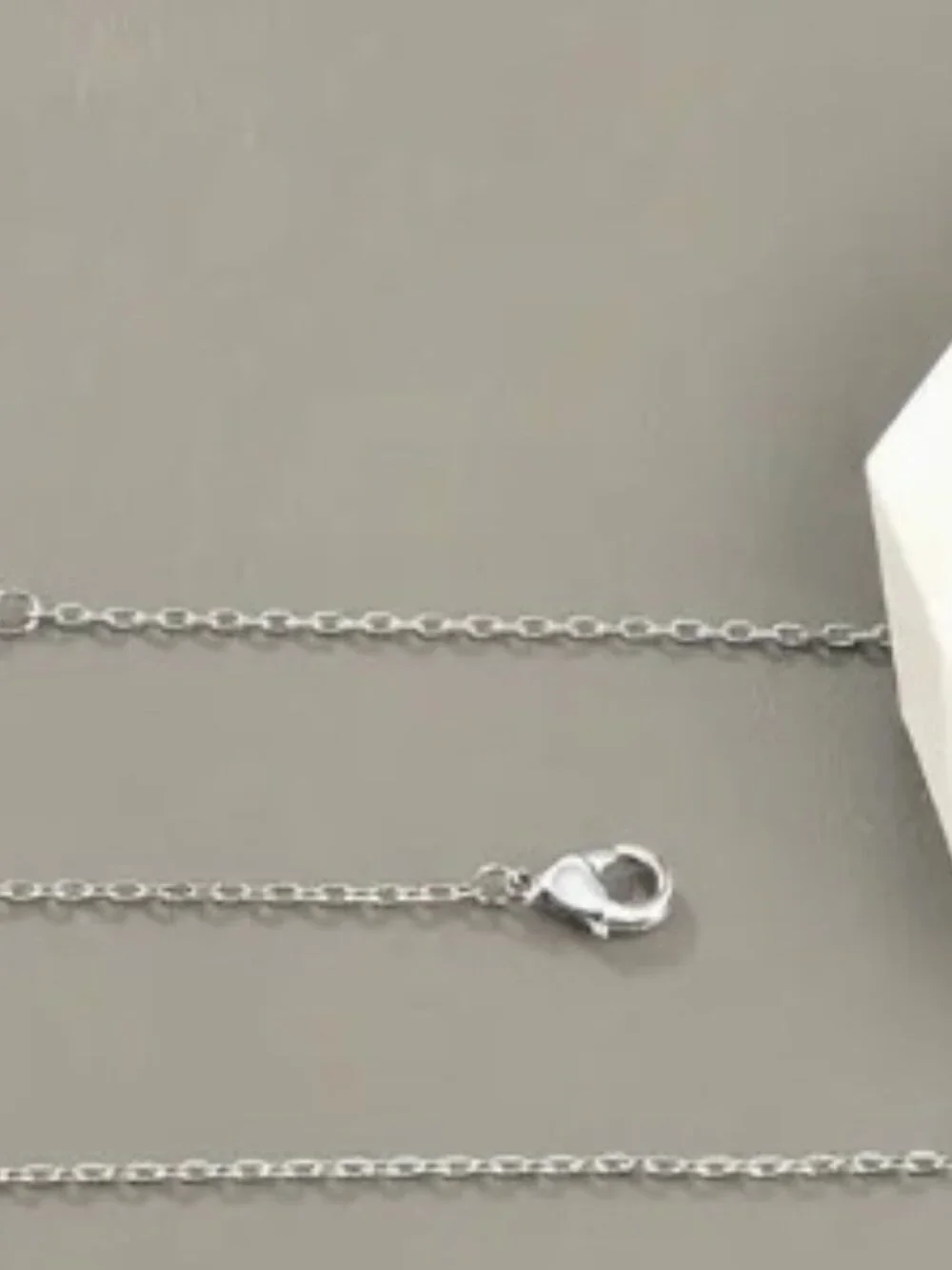 Unisex Silvertone Boat Anchor Embellished Pendant Necklace Platinum Plated